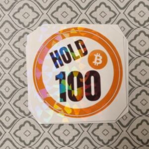 Adesivo Projeto Hold Btc100