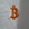 Camiseta ₿itcoin - Branca bordada - Image 2