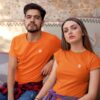 Camiseta ₿itcoin - Laranja bordada - Image 3
