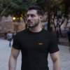 Camiseta Texugo do ₿itcoin - Preta bordada